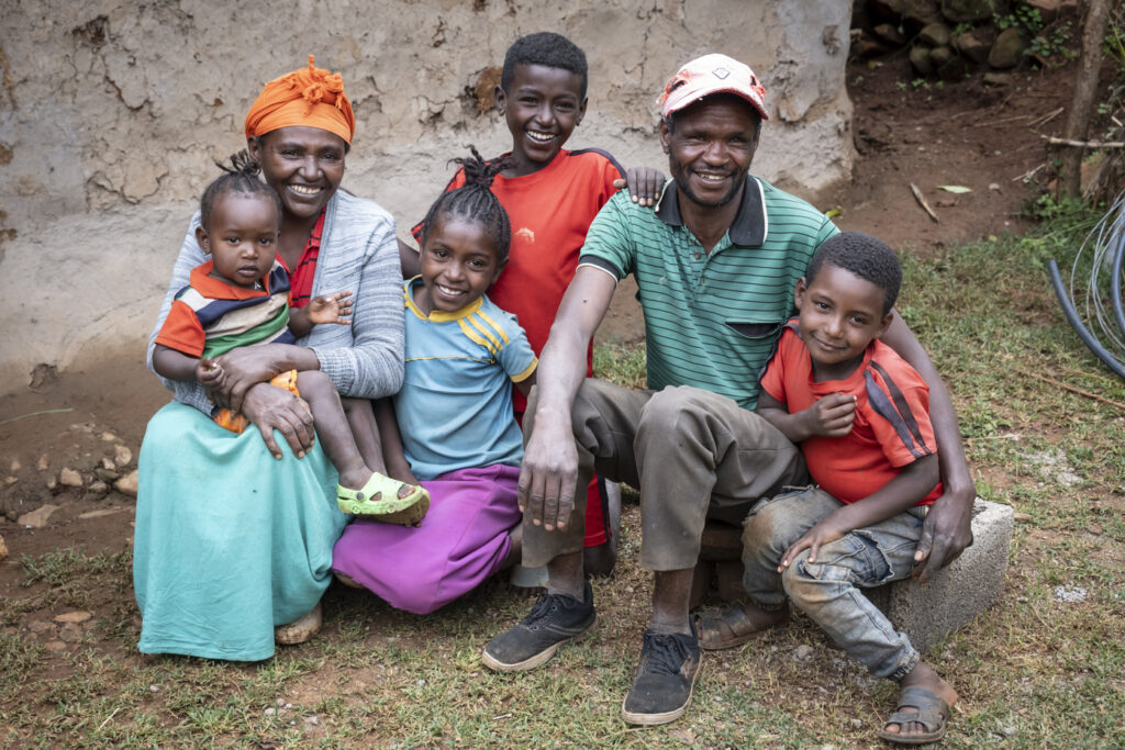 Äthiopische Familie aus Kedo, Boreda.