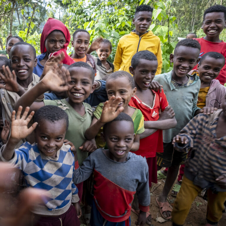 Kinder im Projektgebiet Kawo Koysha