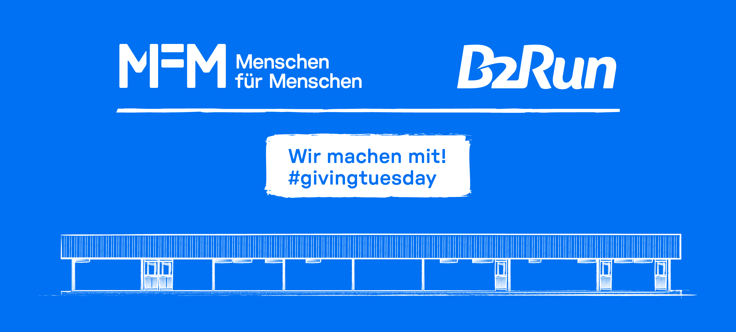 GivingTuesday Aktion von MFM und B2Run Headerbild.