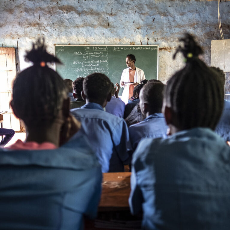 Unterricht an der Schule in Zefano.