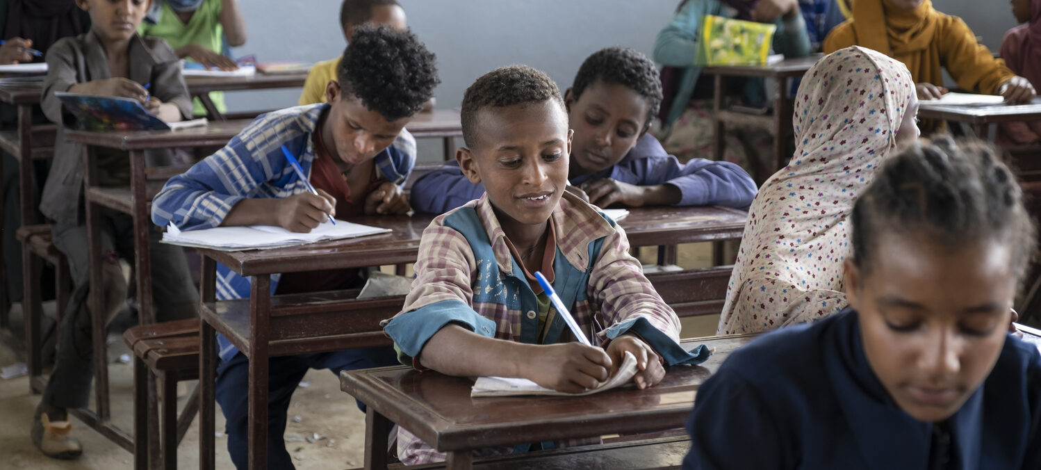 Schüler im Klassenzimmer.