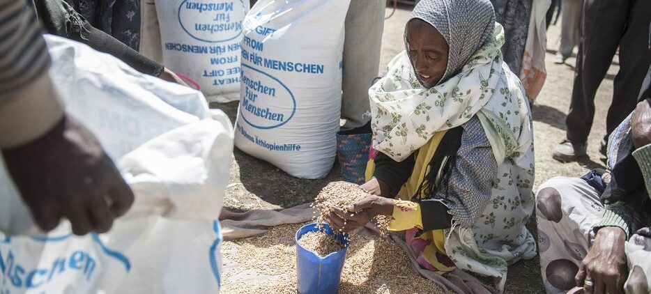 Nothilfe-Maßnahmen für die Betroffenen in Geze Gofa