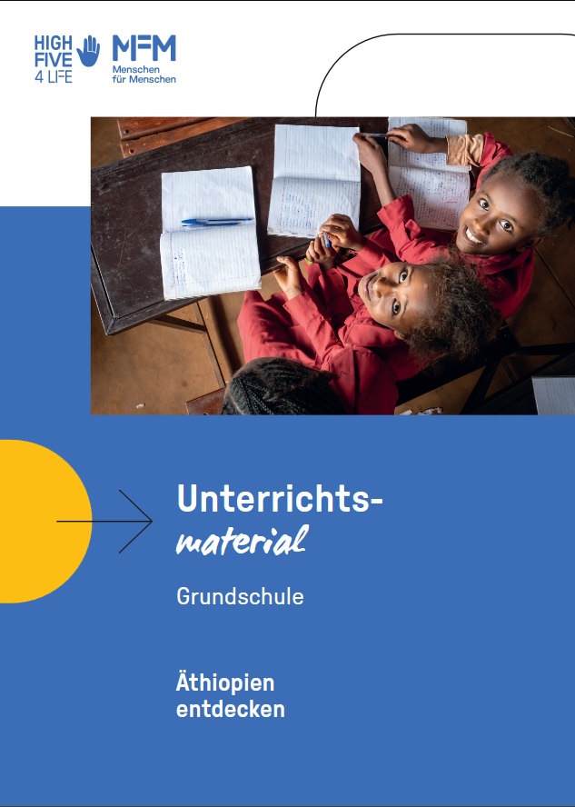 Deckblatt einer Schulbroschüre für die Grundschule.