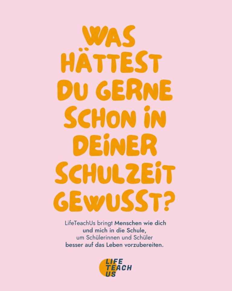 Grafik mit der Frage: Was hättest du gern in deiner Schulzeit gewusst?